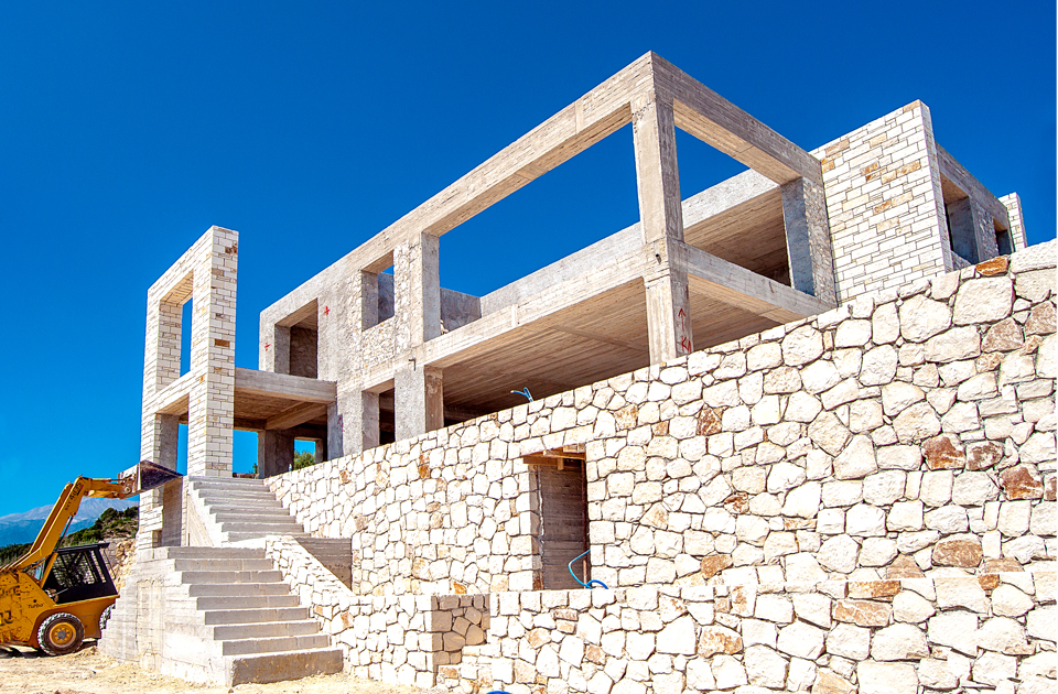 stone villa restoration - Chania Crete Greece