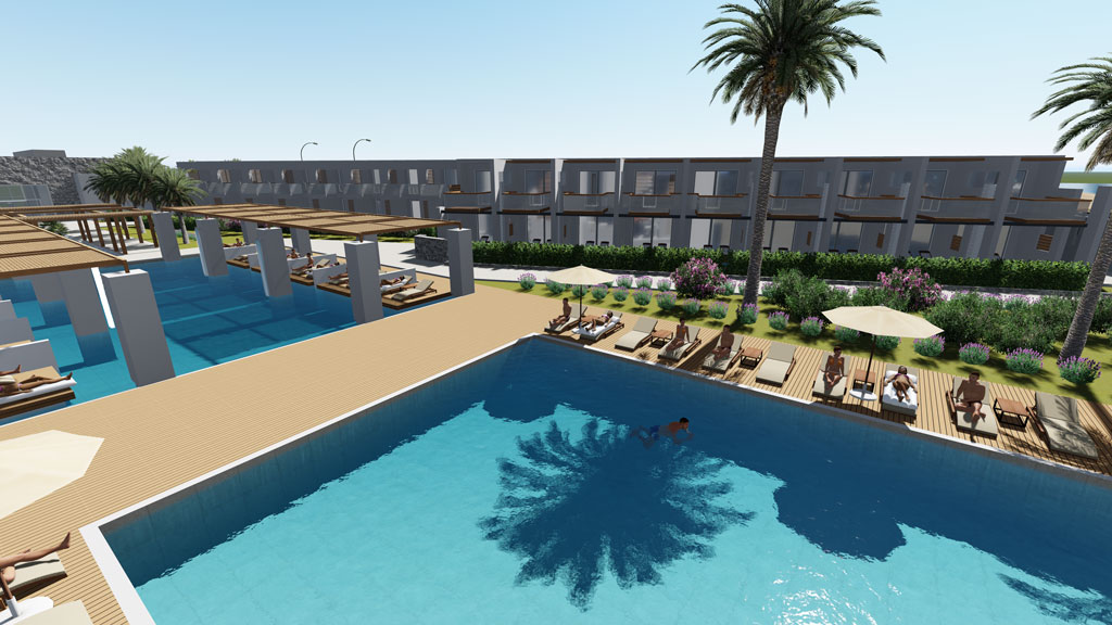 Gerani Beach Resort for sale in hania- swimming pool