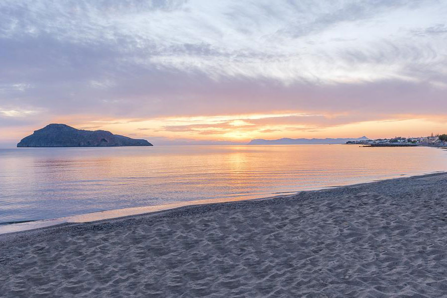 Thodorou island view from Gerani Beach