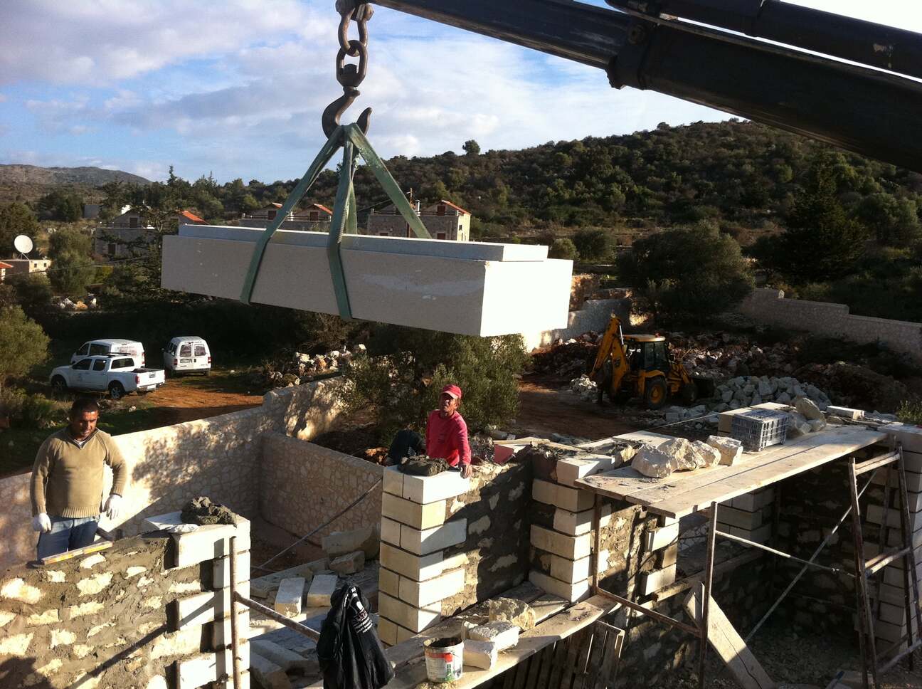 Stone Houses in Chania: Construction Phase