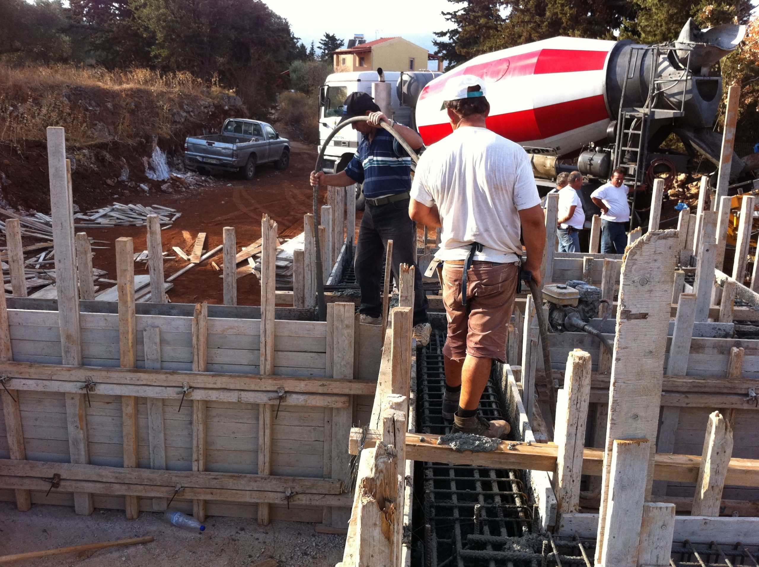 Cement Truck- Construction companies in Chania- Kyriakidis
