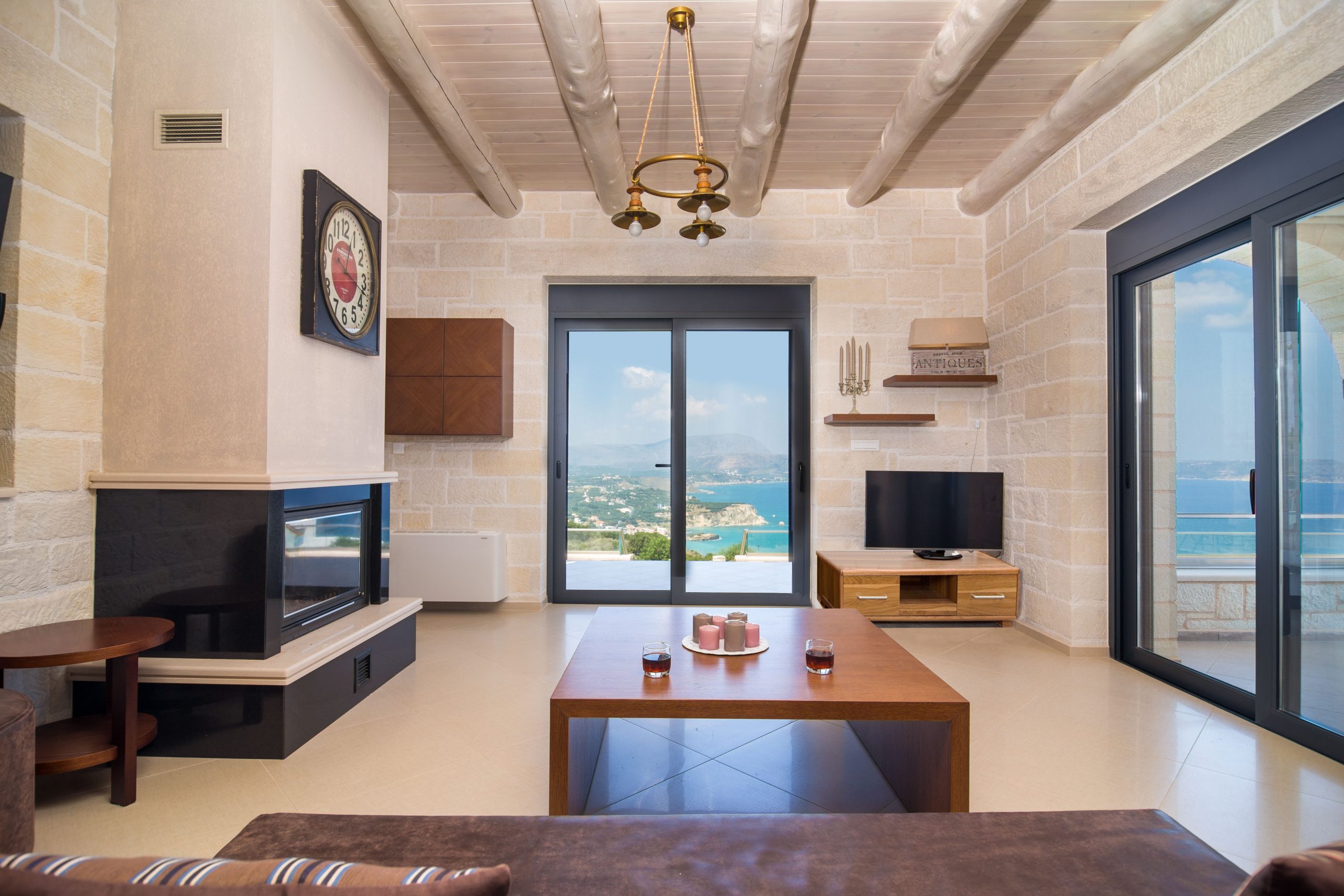 Interior home design in Chania Crete