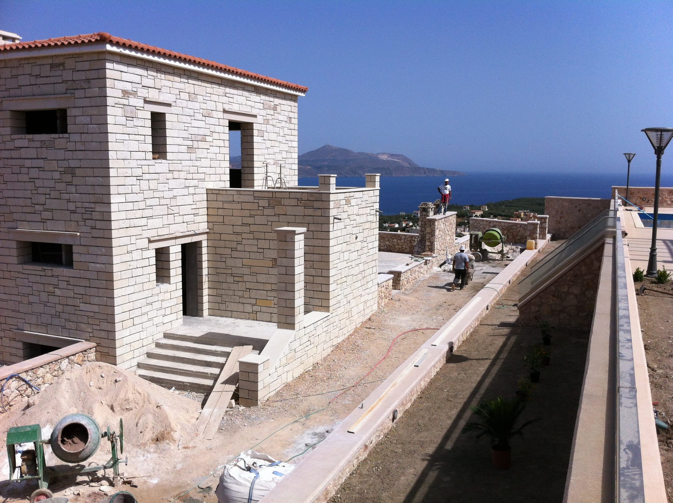 Stone Builders in Chania Crete
