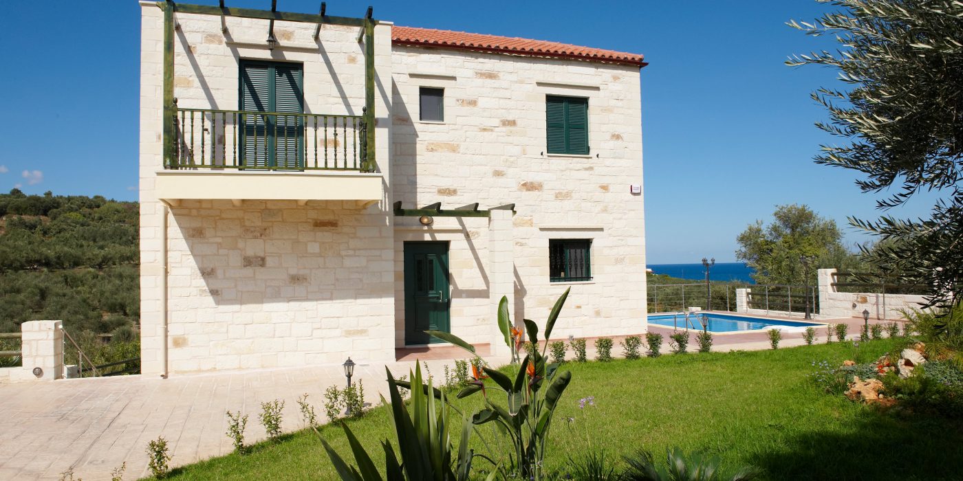 Stone Buildings and Villas in Crete
