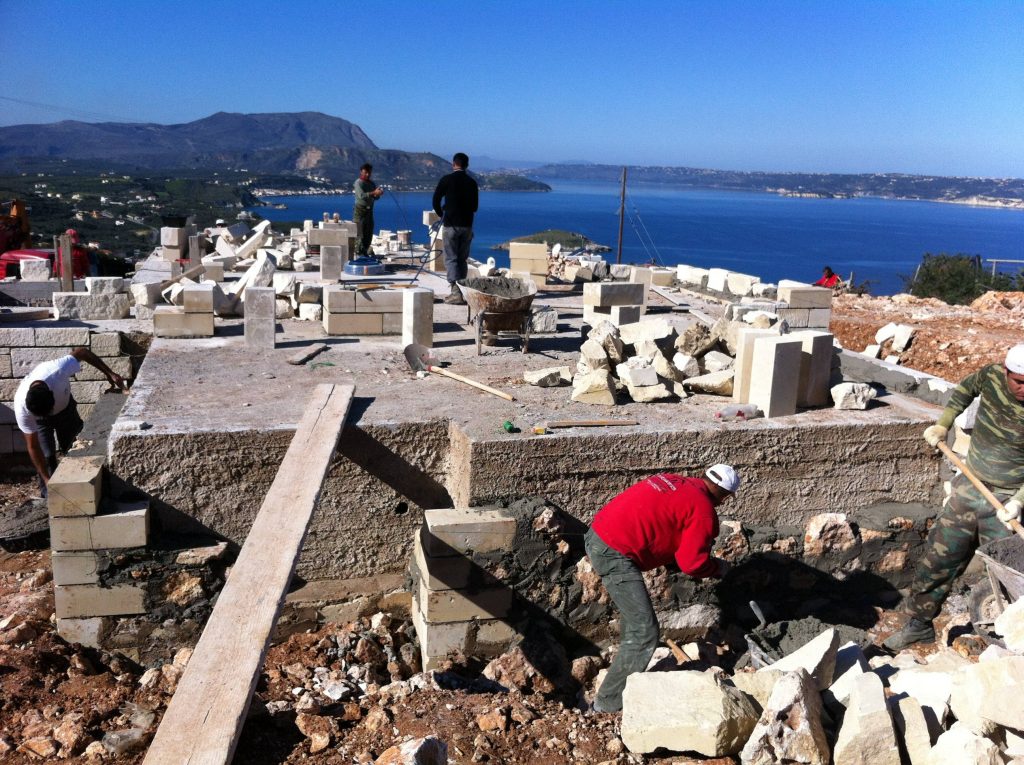 house renovation in Chania Crete- sea view homes - Kyriakidis Construction Company